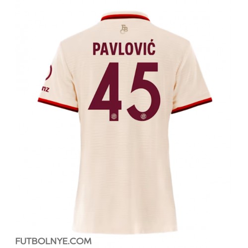 Camiseta Bayern Munich Aleksandar Pavlovic #45 Tercera Equipación para mujer 2024-25 manga corta